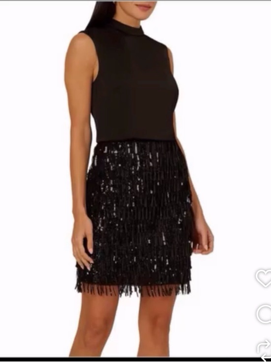 Adrianna Papell Dresses & Skirts - ❌️❌️SOLD❌️❌️Adrianna Papell Women's Sequinned-Fringe Mini Dress